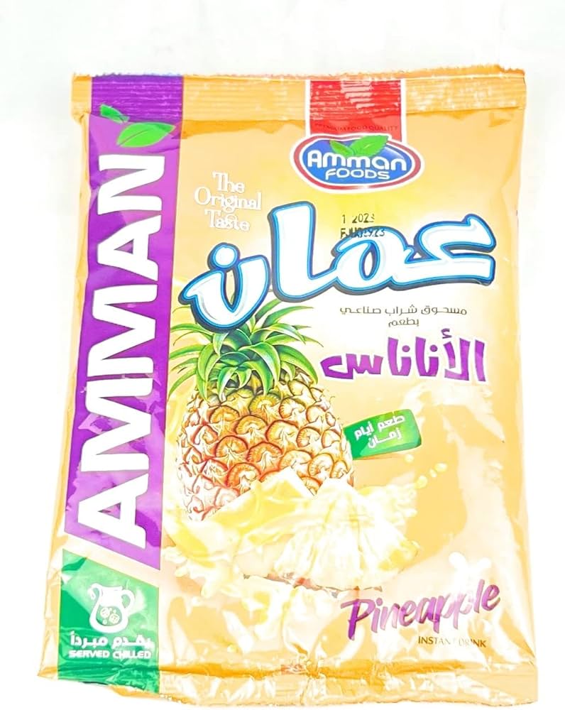 مسحوق شراب اناناس عمان 600 جم 