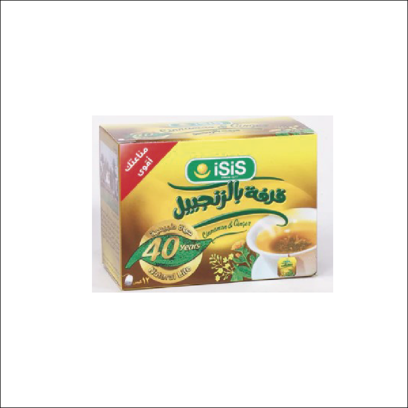 ايزيس قرفة زنجبيل 12 كيس