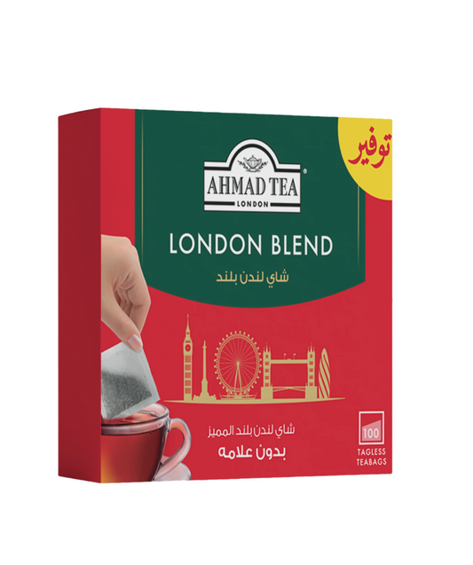 شاي احمد تي لندن بلند 100 كيس 