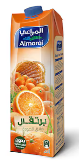 عصير برتقال طبيعي 1 لتر